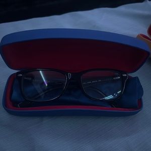 Ray-Ban Jr Kids Eyeglasses  RB 1553 3726 - Black & Blue Frame H574 With case